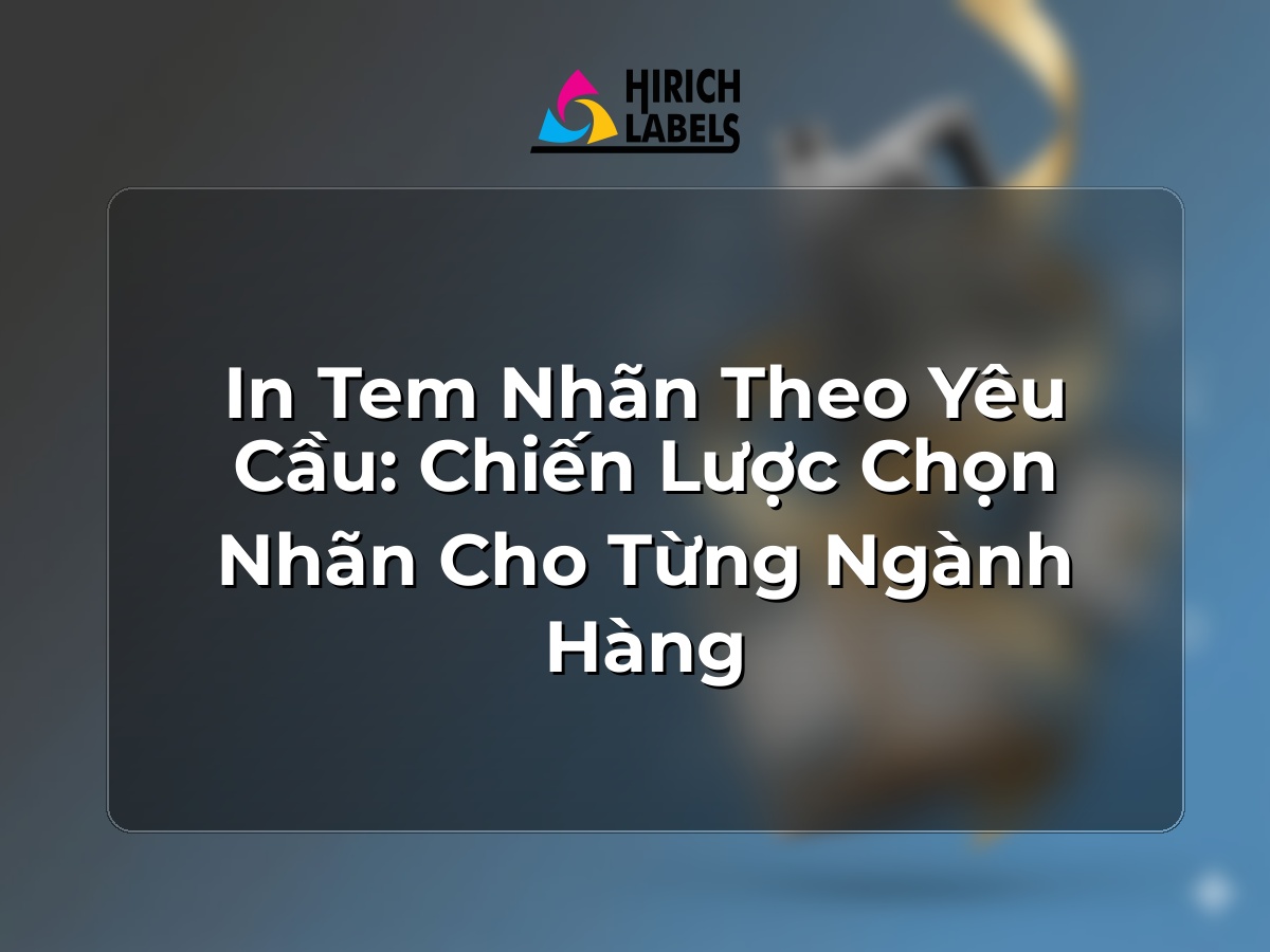 In tem nhãn theo yêu cầu: chiến lược chọn nhãn cho từng ngành hàng