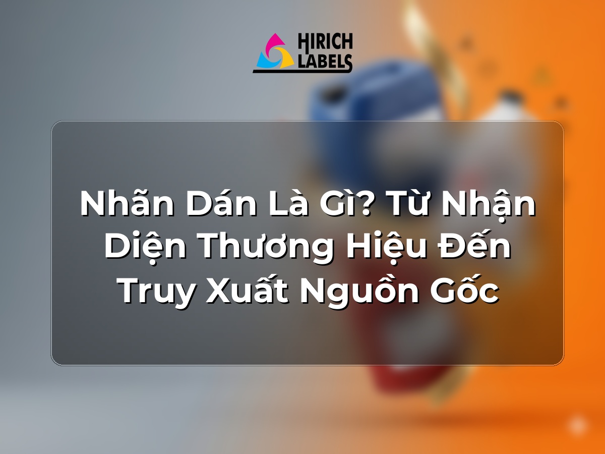Nhãn dán là gì? Từ nhận diện thương hiệu đến truy xuất nguồn gốc