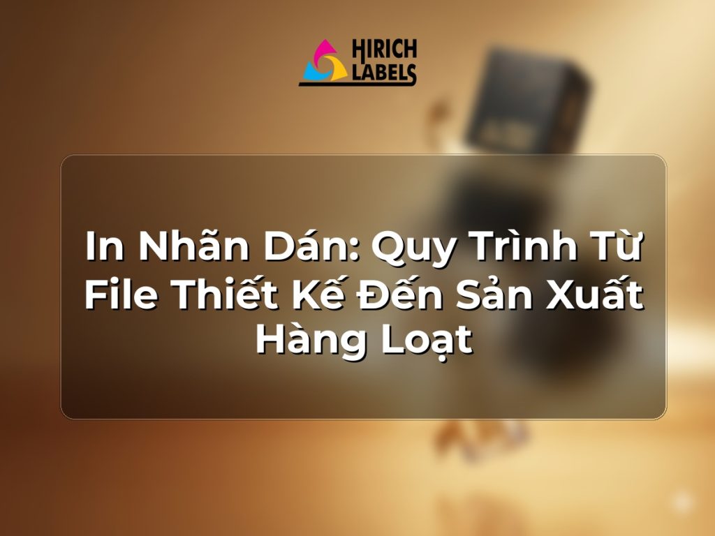 In nhãn dán: quy trình từ file thiết kế đến sản xuất hàng loạt