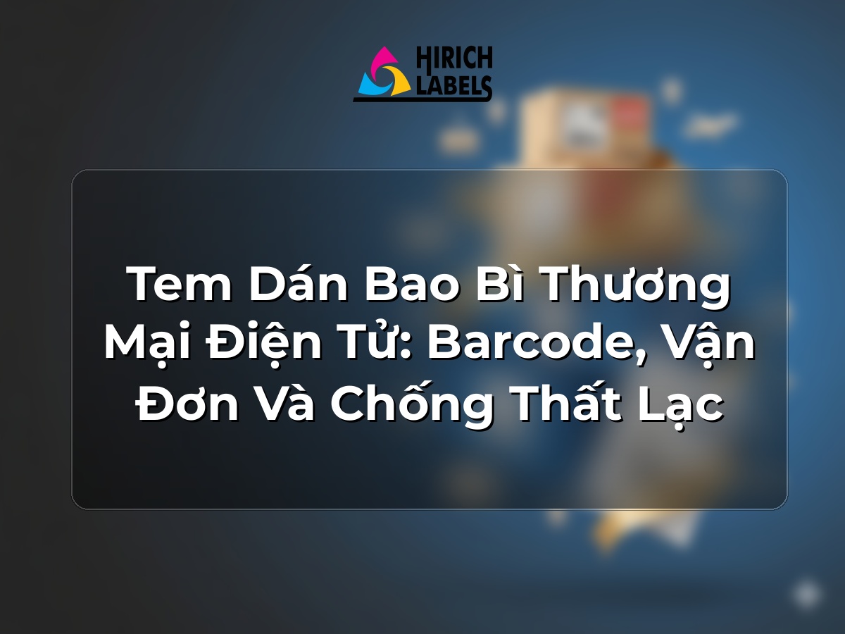 Tem dán bao bì thương mại điện tử: barcode, vận đơn và chống thất lạc