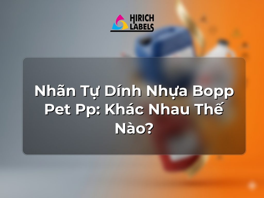 Nhãn tự dính nhựa BOPP, PET, PP: khác nhau thế nào?