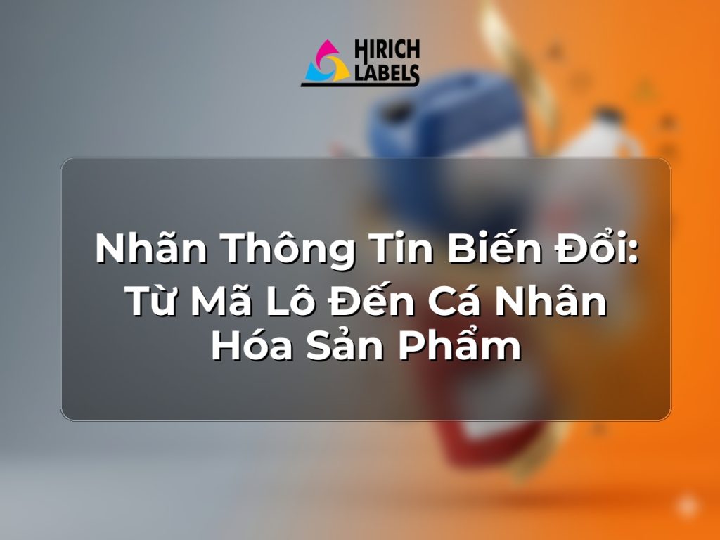 Nhãn thông tin biến đổi: từ mã lô đến cá nhân hóa sản phẩm