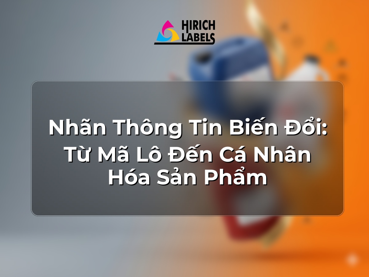 Nhãn thông tin biến đổi: từ mã lô đến cá nhân hóa sản phẩm