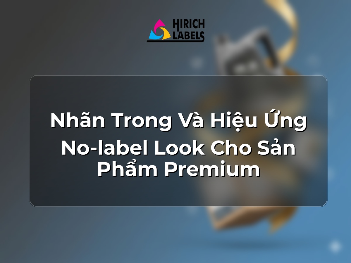Nhãn trong và hiệu ứng no-label look cho sản phẩm premium