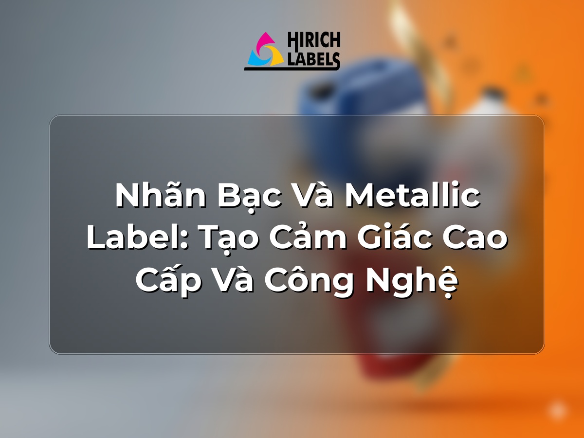 Nhãn bạc và metallic label: tạo cảm giác cao cấp và công nghệ