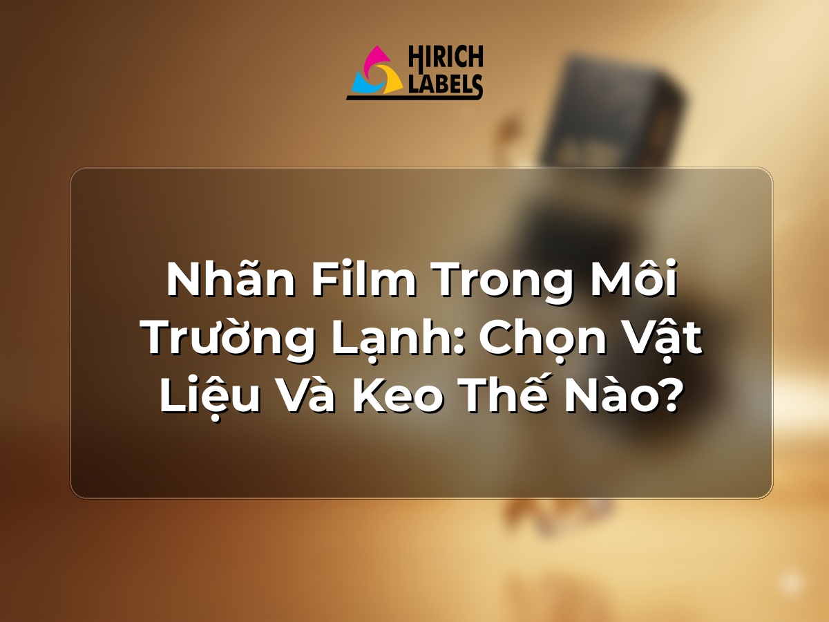 Nhãn film trong môi trường lạnh: chọn vật liệu và keo thế nào?