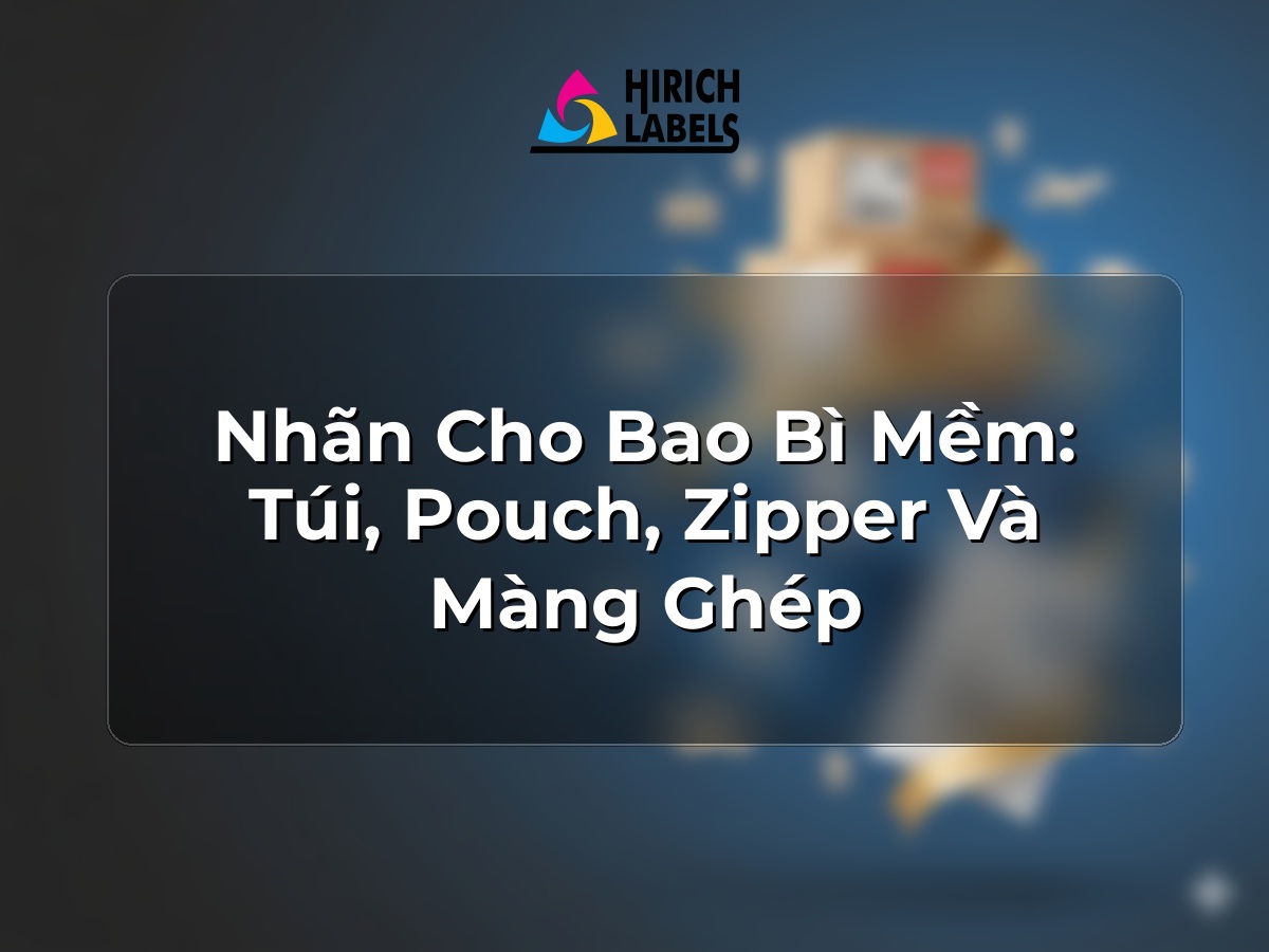 Nhãn cho bao bì mềm: túi, pouch, zipper và màng ghép