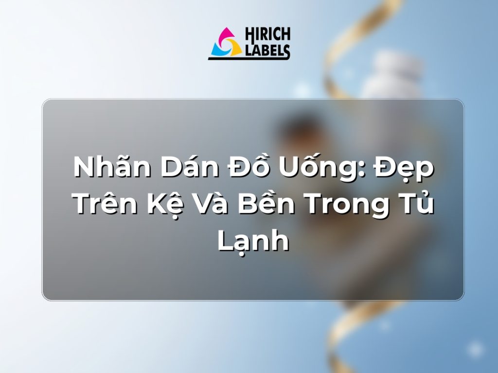 Nhãn dán đồ uống: đẹp trên kệ và bền trong tủ lạnh