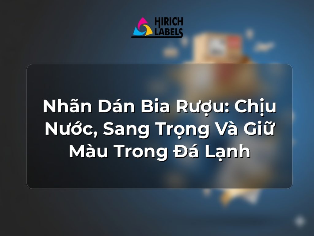 Nhãn dán bia rượu: chịu nước, sang trọng và giữ màu trong đá lạnh