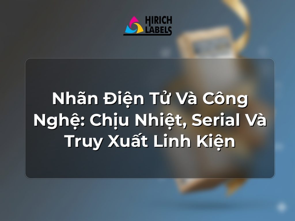 Nhãn điện tử và công nghệ: chịu nhiệt, serial và truy xuất linh kiện