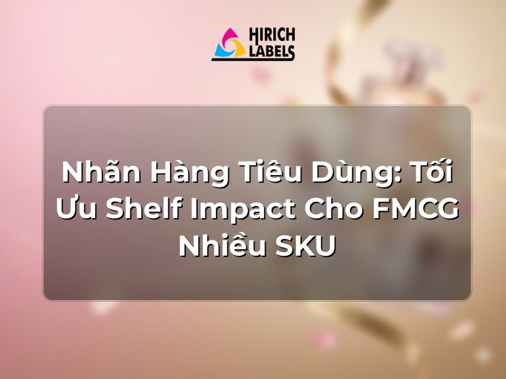 Nhãn hàng tiêu dùng: tối ưu shelf impact cho FMCG nhiều SKU