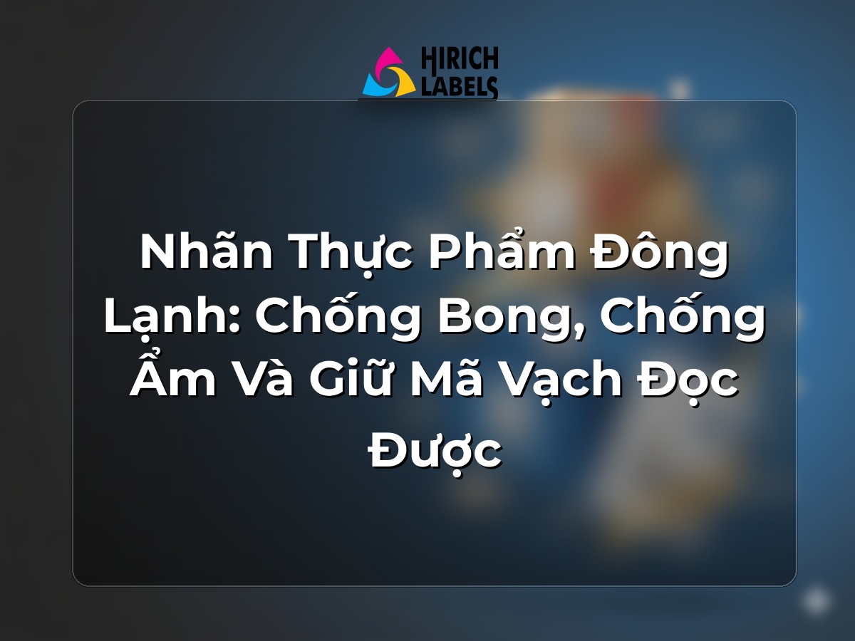 Nhãn thực phẩm đông lạnh: chống bong, chống ẩm và giữ mã vạch đọc được