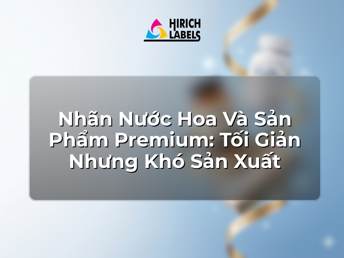 Nhãn nước hoa và sản phẩm premium: tối giản nhưng khó sản xuất