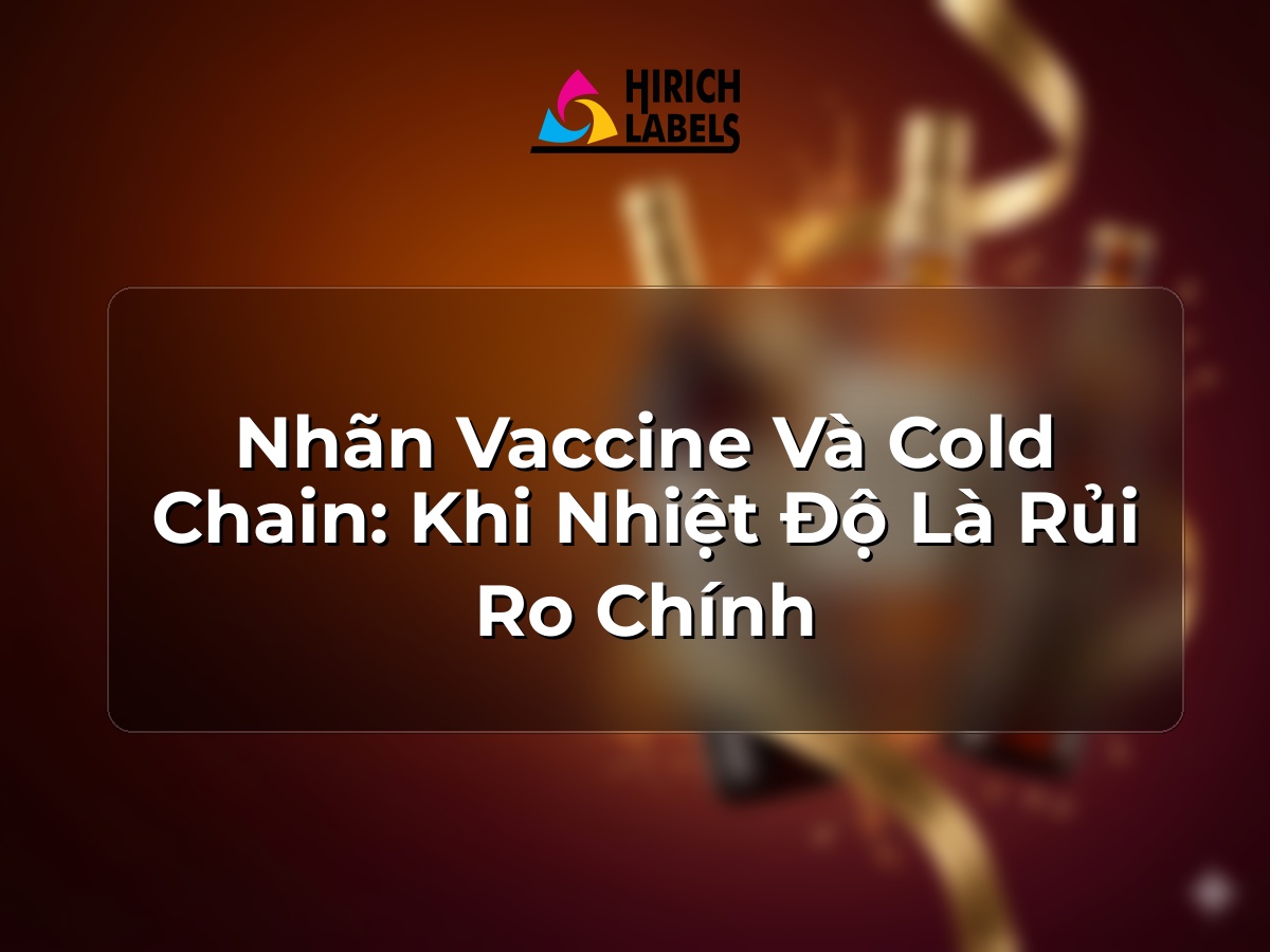 Nhãn vaccine và cold chain: khi nhiệt độ là rủi ro chính