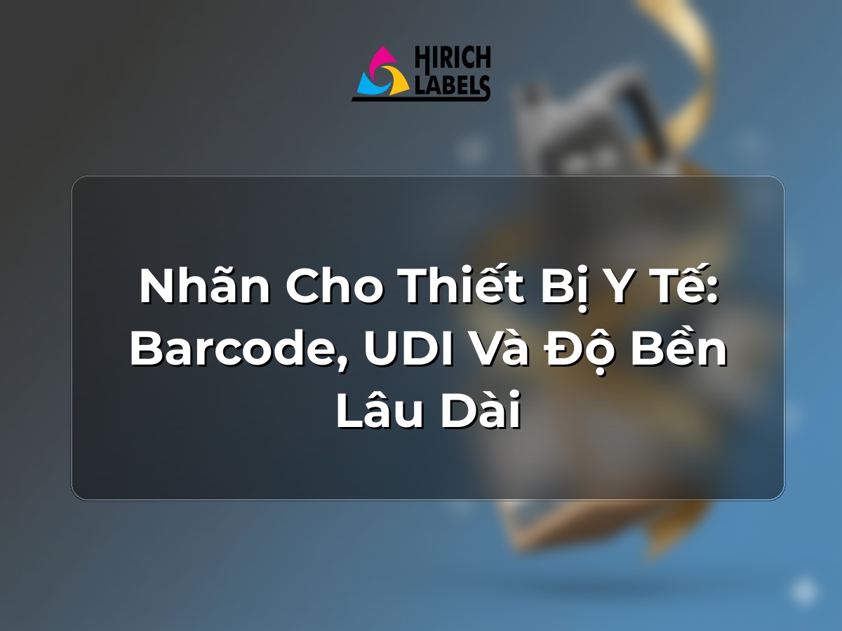 Nhãn cho thiết bị y tế: barcode, UDI và độ bền lâu dài