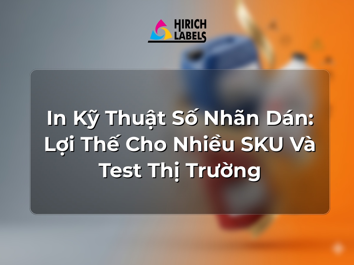 In kỹ thuật số nhãn dán: lợi thế cho nhiều SKU và test thị trường