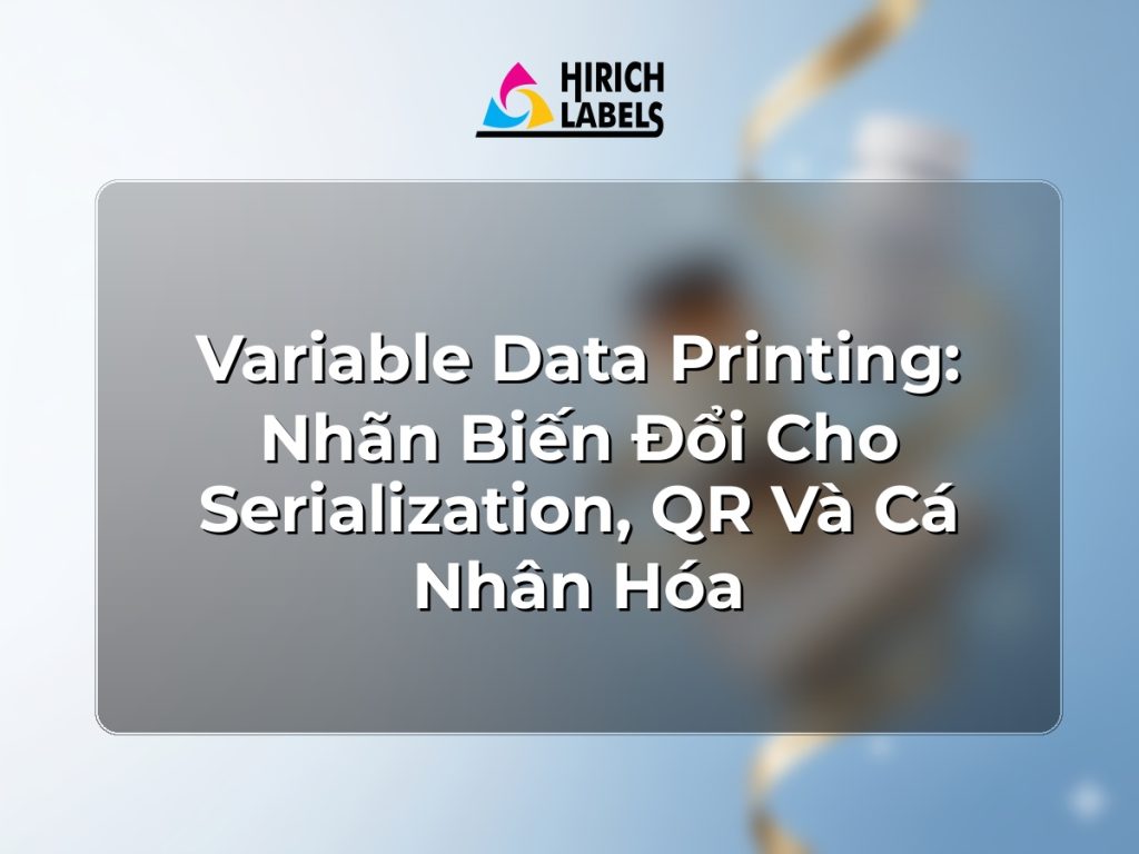 Variable Data Printing: nhãn biến đổi cho serialization, QR và cá nhân hóa