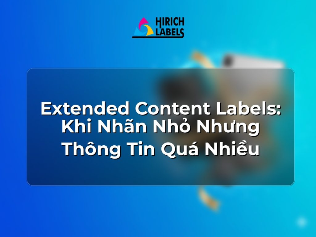 Extended content labels: khi nhãn nhỏ nhưng thông tin quá nhiều