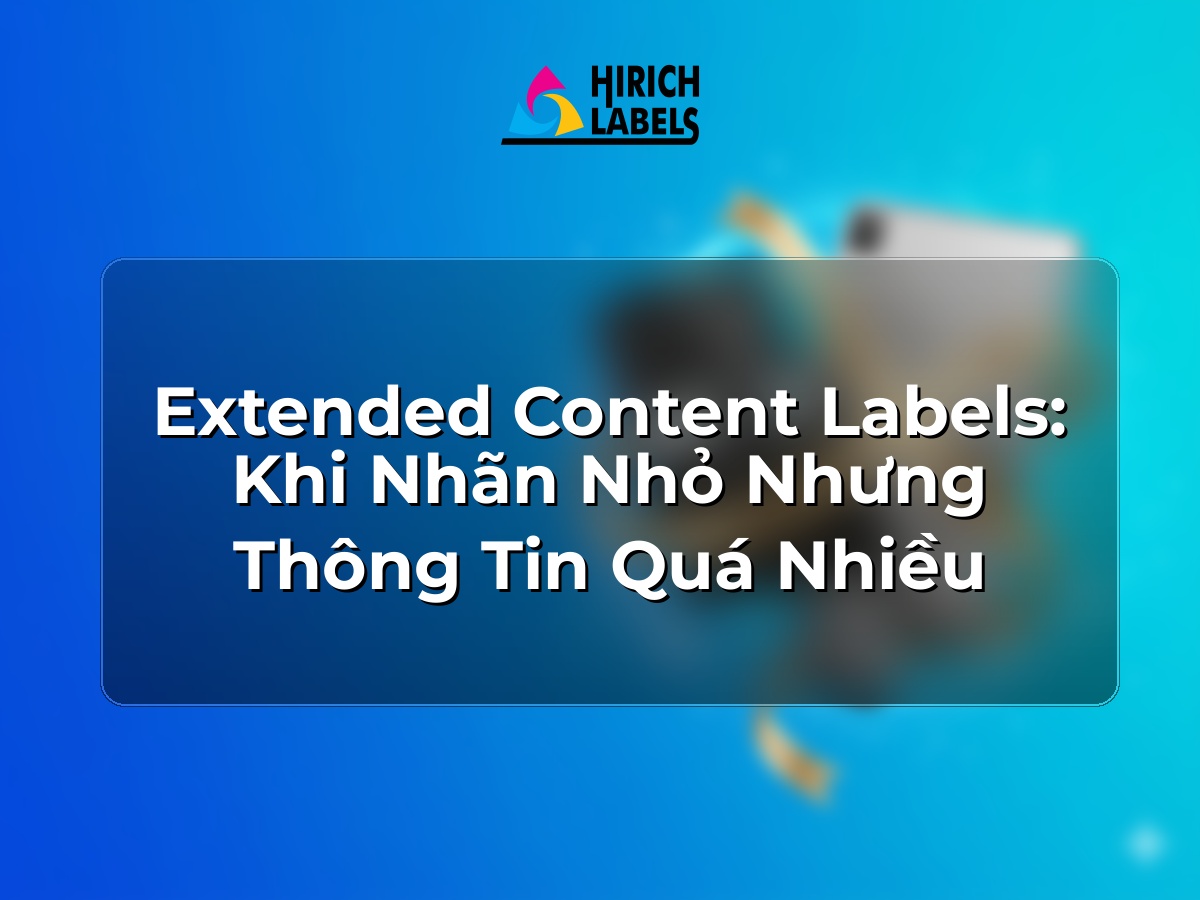 Extended content labels: khi nhãn nhỏ nhưng thông tin quá nhiều