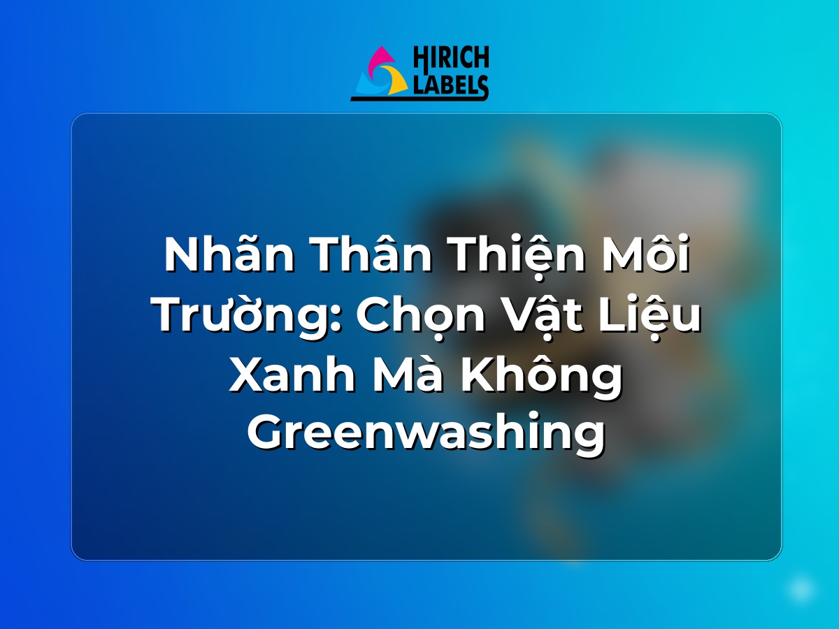 Nhãn thân thiện môi trường: chọn vật liệu xanh mà không greenwashing