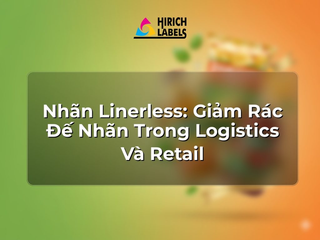 Nhãn linerless: giảm rác đế nhãn trong logistics và retail