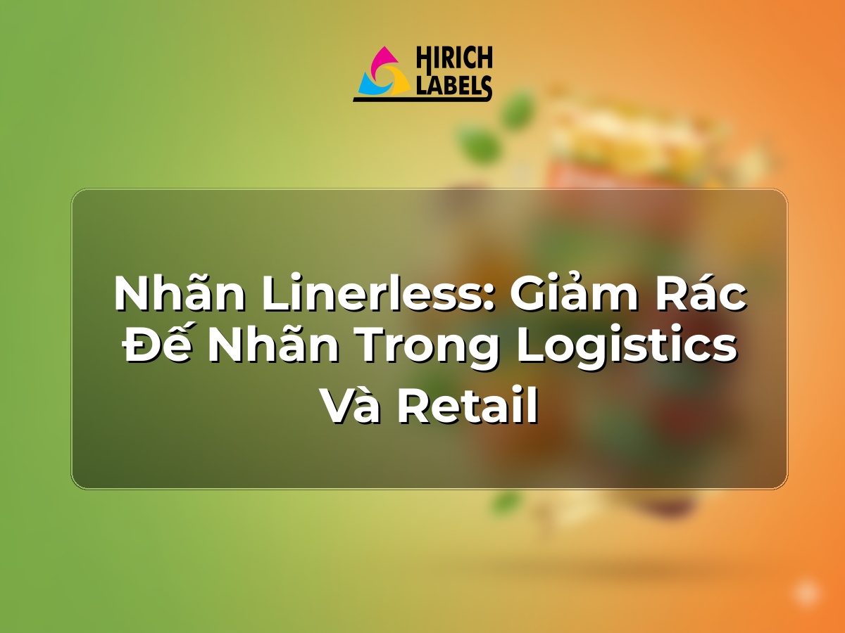 Nhãn linerless: giảm rác đế nhãn trong logistics và retail