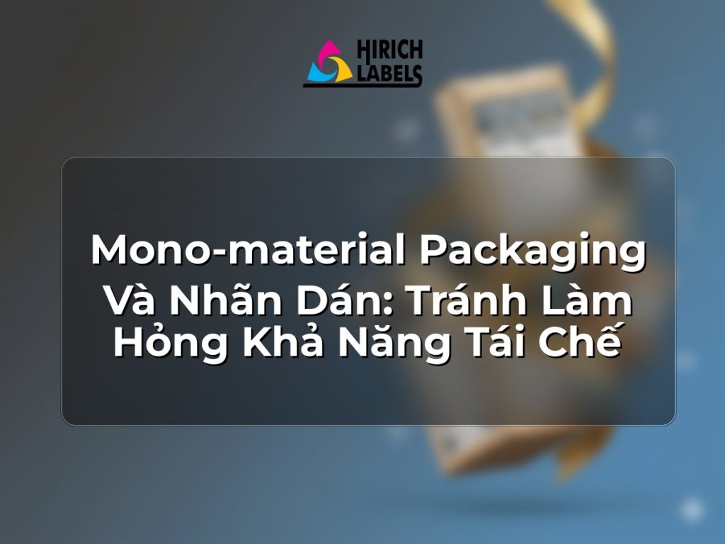 Mono-material packaging và nhãn dán: tránh làm hỏng khả năng tái chế
