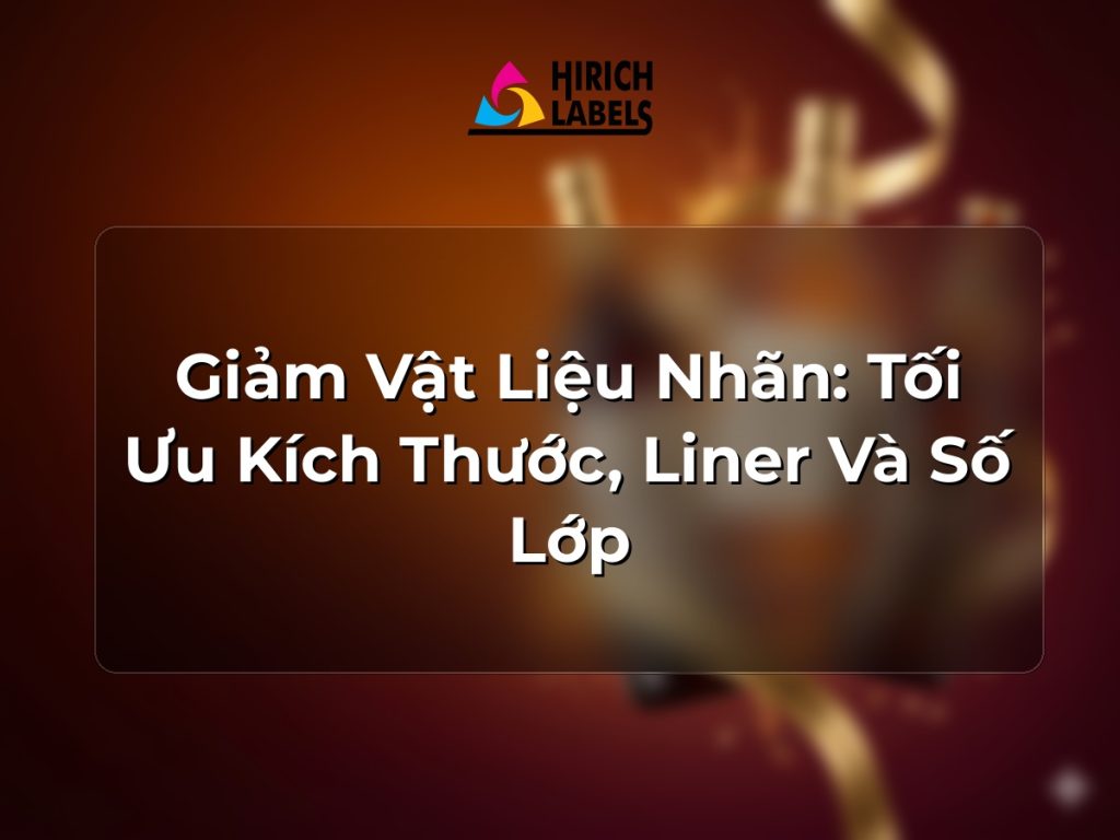 Giảm vật liệu nhãn: tối ưu kích thước, liner và số lớp