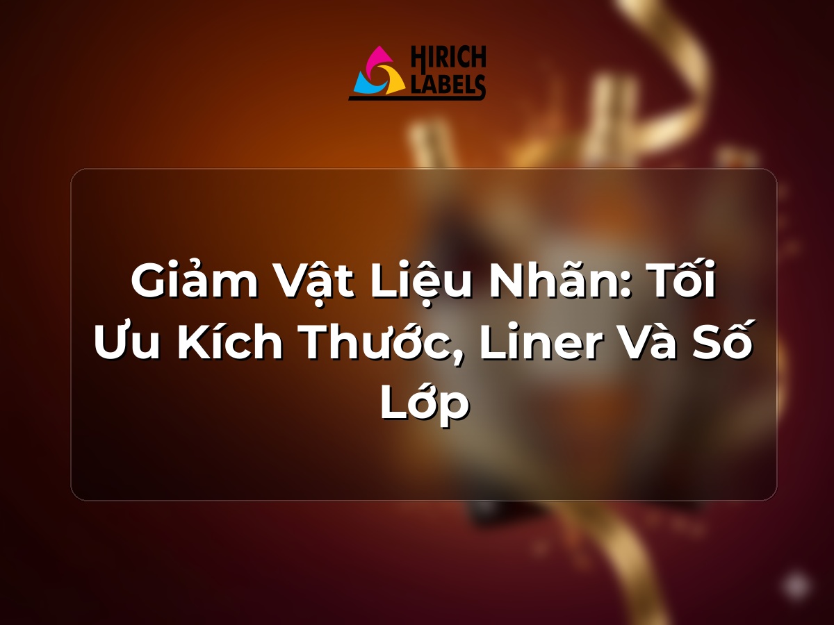 Giảm vật liệu nhãn: tối ưu kích thước, liner và số lớp
