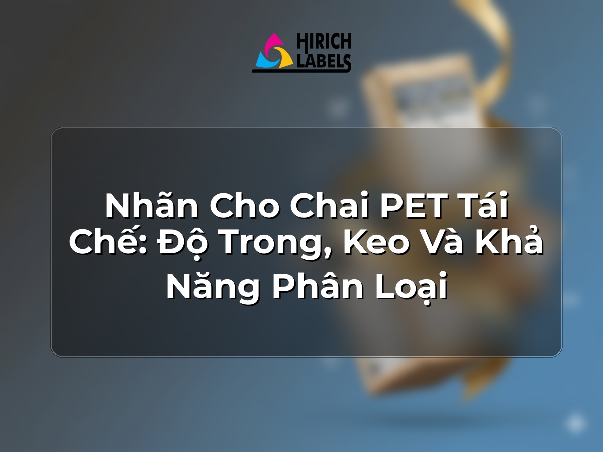 Nhãn cho chai PET tái chế: độ trong, keo và khả năng phân loại