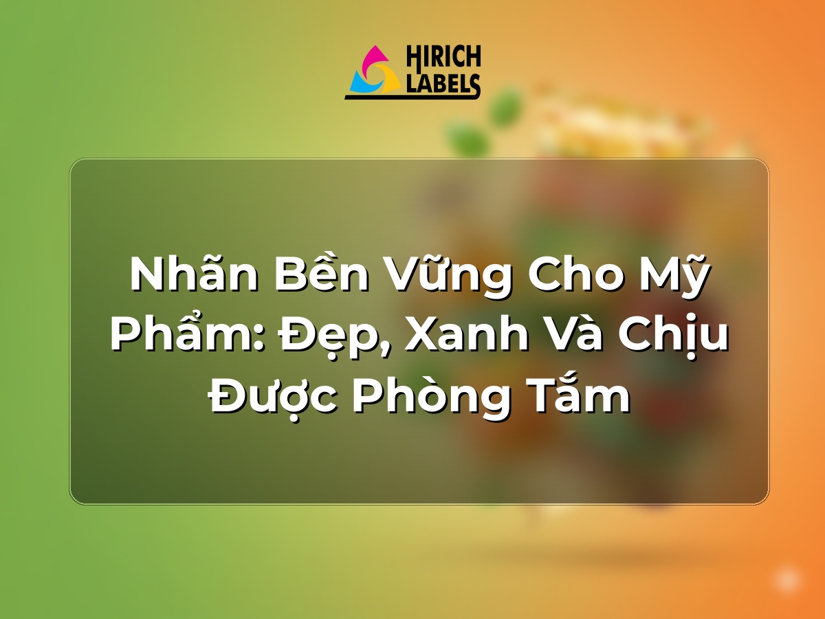 Nhãn bền vững cho mỹ phẩm: đẹp, xanh và chịu được phòng tắm