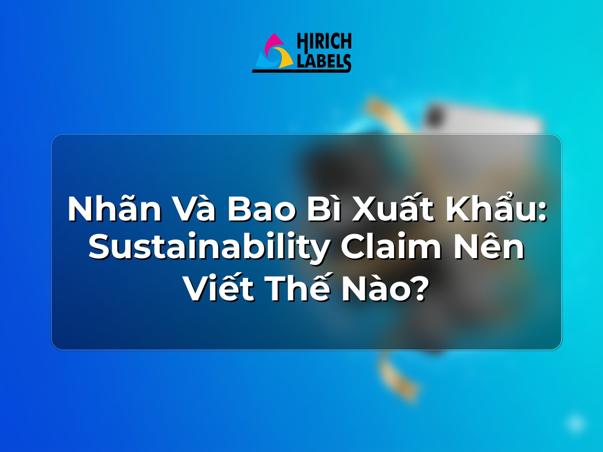Nhãn và bao bì xuất khẩu: sustainability claim nên viết thế nào?