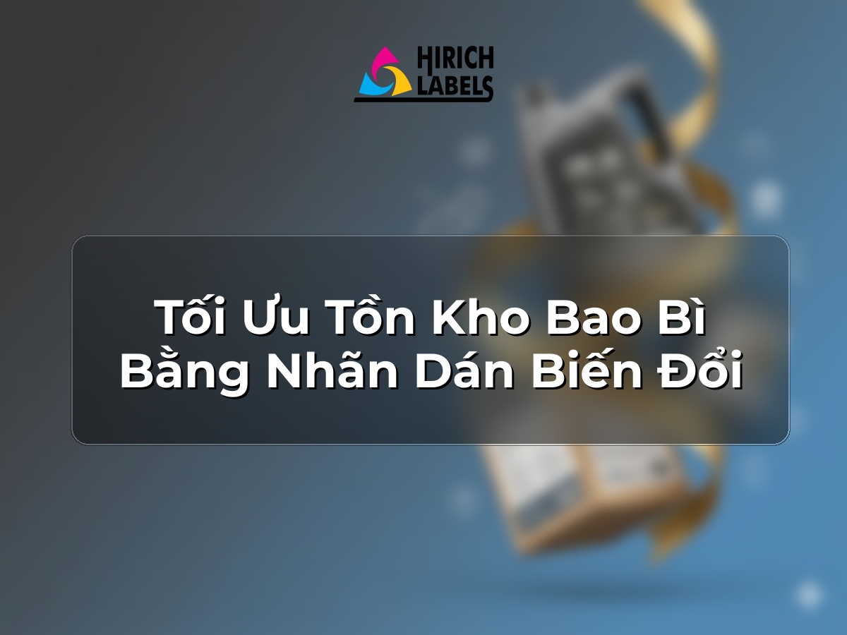 Tối ưu tồn kho bao bì bằng nhãn dán biến đổi